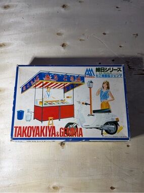 Vintage 1/24 Takoyakiya & Gemma Model Kit – Japanese Street Vendor Diorama
